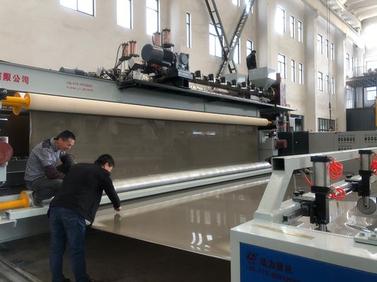 Textured Hdpe Co Extrusion Geomembrane Machine Extruder 9000mm